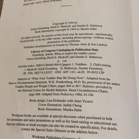 3/$15 books - What to Expect The Toddler Years Guide Book - Picture 7 of 7